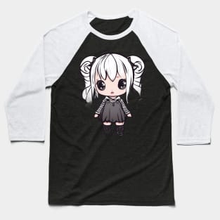 Emo Kawaii Girl Baseball T-Shirt